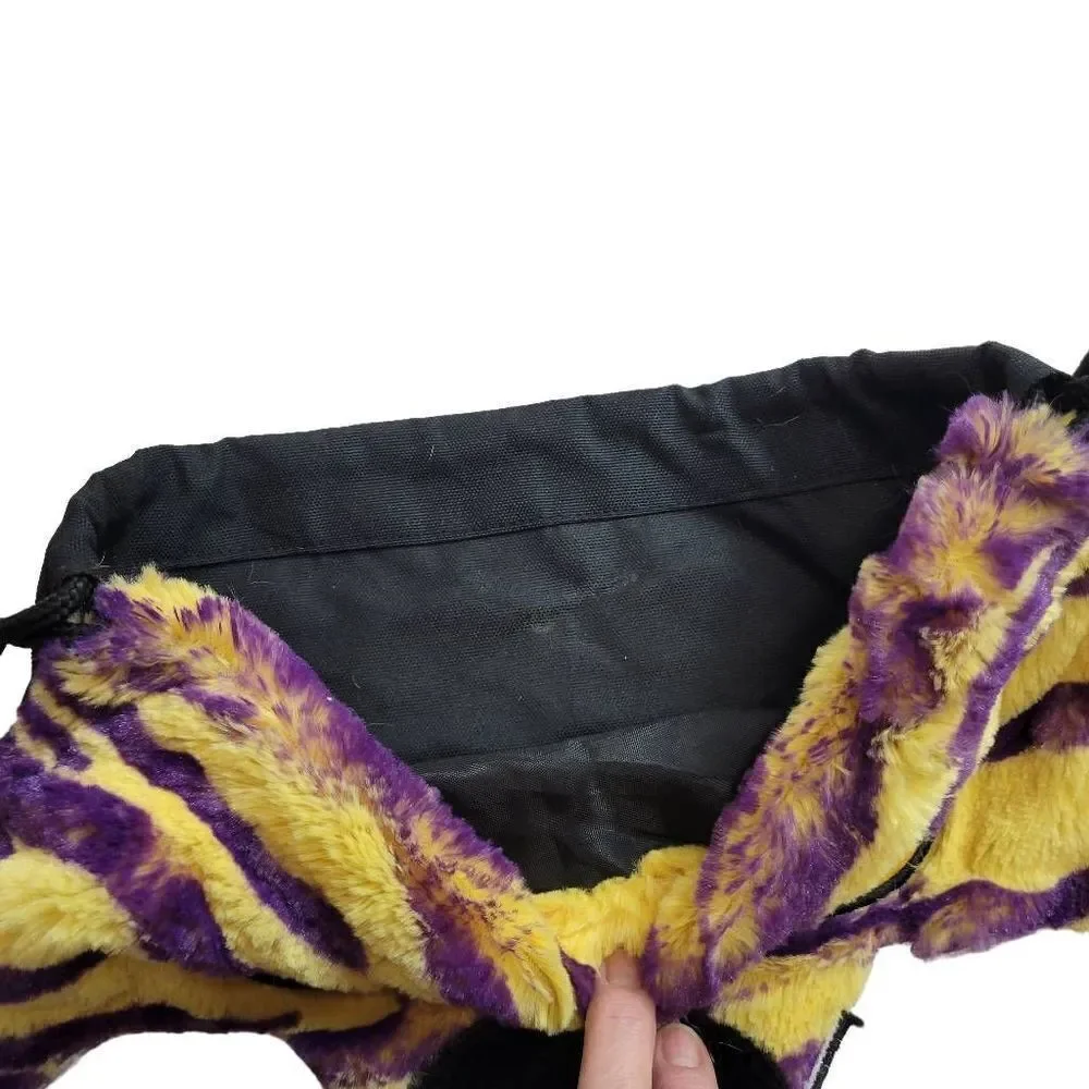 LSU Tigers string backpack purse 14x17
